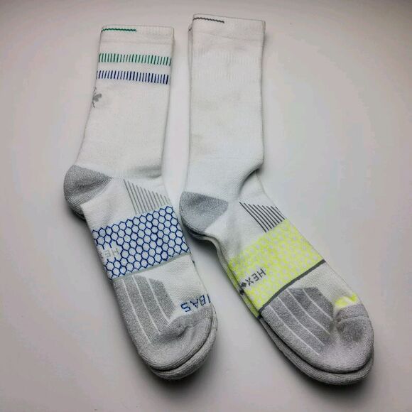 Bombas Hex Tec Tennis Calf Socks Lot Of 2 Pairs Size XL (All Labeled Rights) - Picture 2 of 4